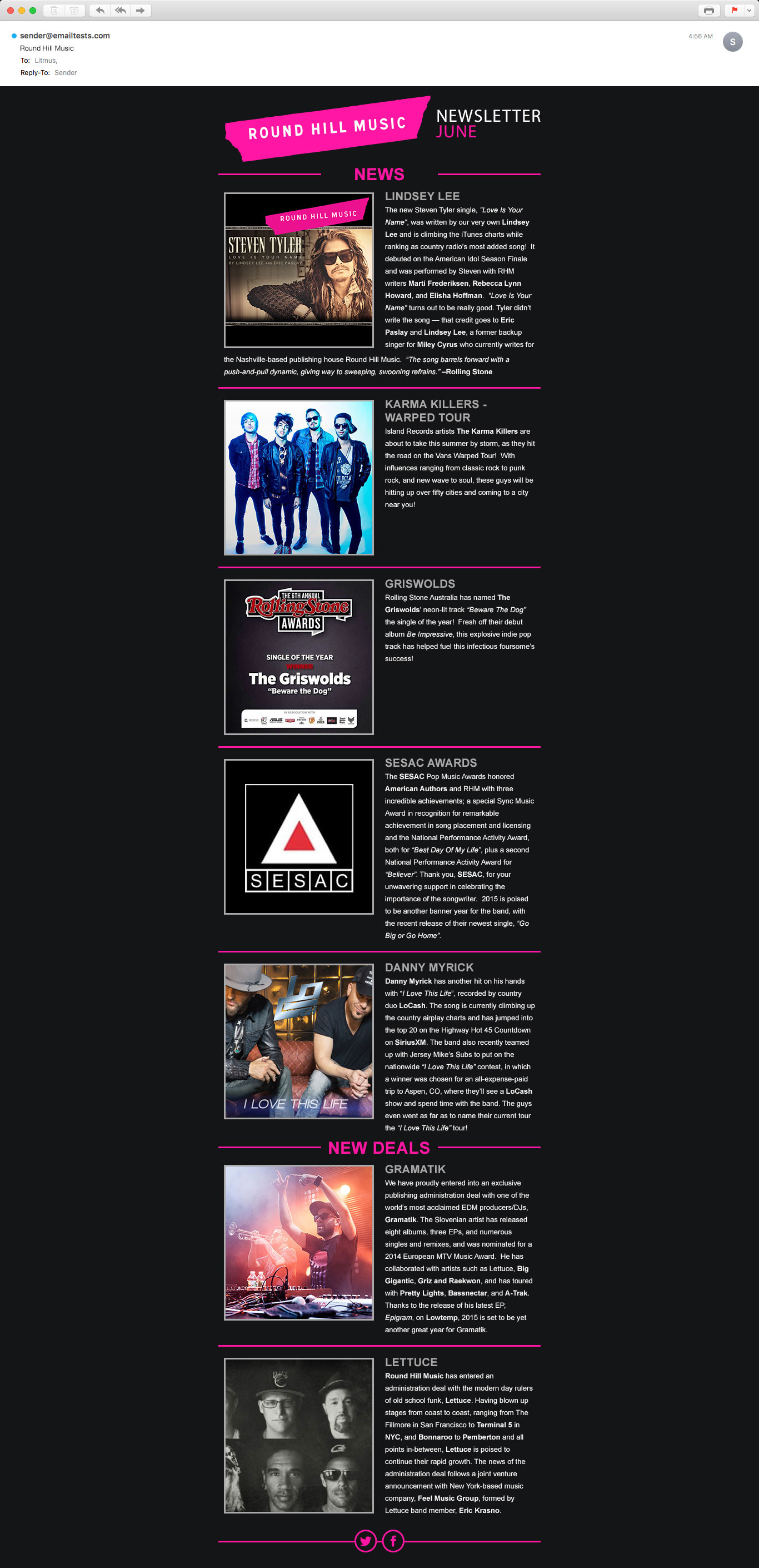 Round Hill Music portfolio image